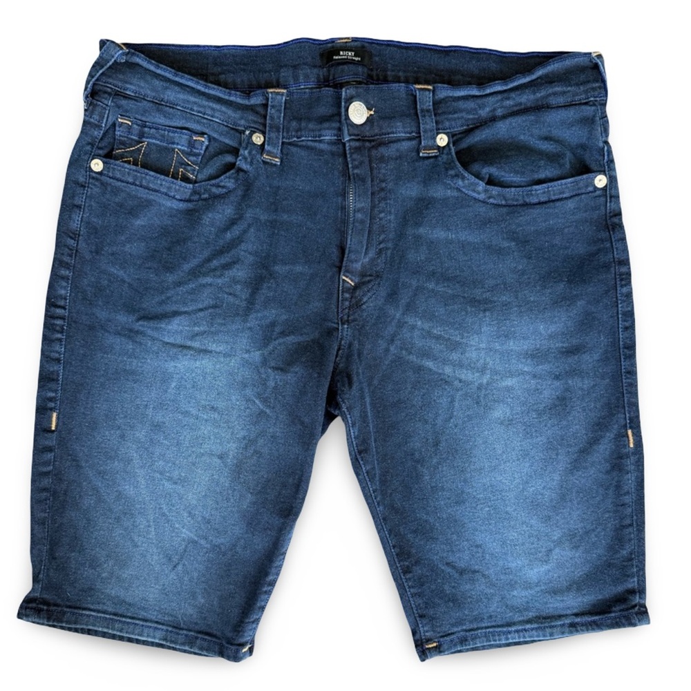 True Religion Dark Blue Jean Shorts